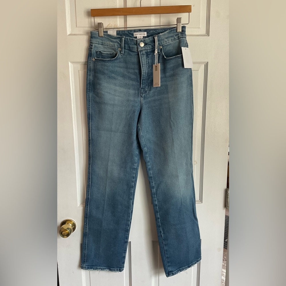 Good American good curve straight jeans size 6